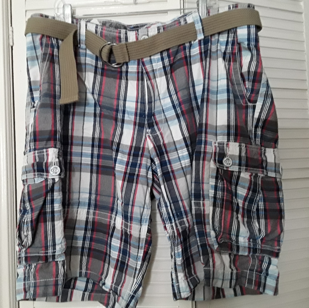 Slade WILDER plaid cargo shorts 40"